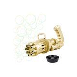 Mia Bubble Gun - Pilli Köpük Tabancası - Sarı - Üflemeli Baloncuk Hediye