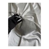 Mia Collection Torba Model Kadın Çanta, Abiye Çanta, Düğün Çantası, Nişan Çantası Gümüş