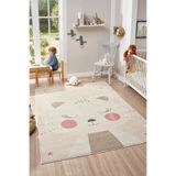 Mia Home&Living Yumuşak Dokuma Halı Kedi Temalı Leke Tutmaz Bebek Odası Çocuk Odası Genç Odası Halısı Kitty
