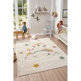 Mia Home&Living Yumuşak Dokuma Halı Unicorn,Gökkuşağı Temalı Leke Tutmaz Bebek Odası Çocuk Odası Genç Odası Halısı