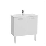 Mia Kapaklı 80 Cm Beyaz Alt Banyo Dolabı +Lavabo