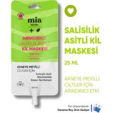 Mia Klinika 25 ML Arındırıcı Salisilik Asitli Kil Maskesi Akneli Ciltler İçin Özel Formül