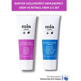 Mia Klinika Cilt Yenileyici 2'li Set Retinol Ve Bariyer Güçlendirici Nemlendirici Krem Tüm Cilt Tipleri İçin