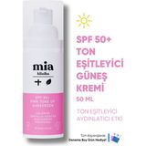 Mia Klinika SPF 50+ Pembe Ton Eşitleyici Yüz Güneş Kremi 50 ml Tüm Cilt Tipleri İçin Nemlendirici