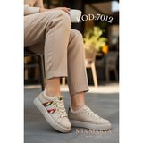 Mia Marya Şerit Detaylı Kadın Sneakers - Yüksek Tabanlı ve Konforlu Günlük Spor Ayakkabı - Bej