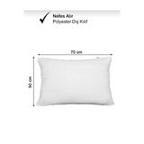 Mia Mina Home Baby 2 Adet 50*70 cm Ebatlarında Orijinal 850 gr %100 Saf Silikon İç Yastık Dolu Kırlent/Yastık