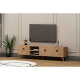 Mia Oak 180 cm Tv Sehpası - Ceviz