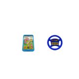 Mia Pilli Işıklı Sesli Akıllı Oyuncak Telefon + Pilli Türkçe Konuşan Kırmızı Direksiyon Oyuncak 2ın1