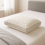 Miabella Home %100 Visco Yastık Ortopedik Yastık Boyun Yastığı Boyun Düzleşmesi Yastığı Boyun Destekli Ortopedik Yastık - 40 × 60 × 15 cm - Beyaz