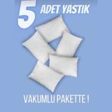 Miabella Home 5 Adet Antialerjik Slikon Yastık 50x70 1000gr
