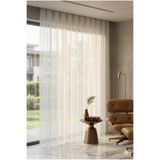 Miabella Home Beyaz Tül Perde 140x250 Cm | Tek Kanat, Yıkanabilir, Şık Ve Işık Geçiren Kumaş