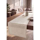 Miabella Home Masa Ranner 45 x 220 cm Runner Amerikan Servisi Keten Dokulu Masa Runner Dekoratif Yemek Masası Örtüsü