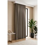 Miabella Home Mr.stock Blackout Kahverengi Işık Geçirmez Fon Perde 140 x 250 cm Tek Kanat - 12189