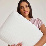 Miabella Home Ortopedik Visco Yastık, Boyun Destekli Visco Yastık, Boyun Fıtığı Boyun Düzleşmesi Için Visko Yastık 45X30 - 45 x 30 cm - Beyaz