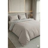 Miabella Home Pamuklu Çift Kişilik Nevresim Takımı Lastikli Çarşaflı Çift Kişilik Nevresim Takımı Nevresim Seti - Bej - 200 x 230 cm