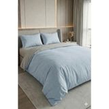 Miabella Home Pamuklu Çift Kişilik Nevresim Takımı Lastikli Çarşaflı Çift Kişilik Nevresim Takımı Nevresim Seti - Mavi - 200 x 230 cm