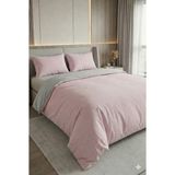 Miabella Home Pamuklu Çift Kişilik Nevresim Takımı Lastikli Çarşaflı Çift Kişilik Nevresim Takımı Nevresim Seti - Pudra - 200 x 230 cm