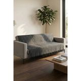 Miabella Home Pamuklu Koltuk Örtüsü Çok Amaçlı Çekyat Örtüsü Kaydırmaz Terletmez Koltuk Şalı 170X220 cm - 170 x 220 cm - Siyah