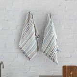 Miabella Home Peşkir Peçete El Havlusu 3 Lü 30X50 13272 - 30 x 50 cm - Gri - Bej