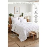 Miabella Home Yorgan Yastık Set Tek Kişilik Yorgan Antialerjik Terletmez Ultra Yumuşak Doku