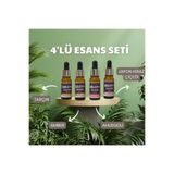 MİADA 4lü Esans Seti Japon Kiraz Çiçeği + Tarçın + Ahududu + Amber 10ml. Mum Esansı, Sabun Esansı, Buhur
