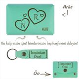 Miaju Açık Yeşil, Sevgililer Günü’Nde Özel Bir Dokunuş! Harf Ve Kalp İşlemeli Cüzdan & Anahtarlık Seti