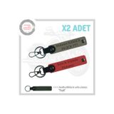 Miaju İsimli Ve Plakalı X2 Anahtarlık, Özel Günler İçin Şık Ve Anlamlı Hediye Set, Nar Çiçeği-Kül Gri-Ysl