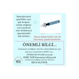 Miaju Kişisel Anahtarlık Set X2 – Taksi, Otomobil, Motosiklet İçin Plaka & İsim, Yeşil-Siyah