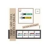 Miaju Motosiklet Gruplarına Hediye İsim Plaka, B+ Kan Grubu Yazılı X2 Anahtarlık, K Turkuaz-Turkuaz-Ysl