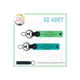 Miaju Motosiklet Maceracılarına, İsim Plaka Ve A + Kan Grubu Yazılı X2 Anahtarlık, K Turkuaz-F Yeşil-Laci