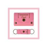 Miaju Pembe Renk, İsme Özel Cüzdan Ve Anahtarlık Set, Kişisel Hediyelik Şık Deri Cüzdan & Anahtarlık Takım