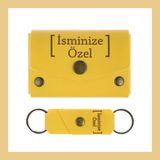 Miaju Sarı Renk, İsme Özel Cüzdan Ve Anahtarlık Seti, Unutulmaz Hediye, Sevgililer İçin, Kutlamalara