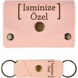 Miaju Yavru Ağzı, İsme Özel Cüzdan Ve Anahtarlık Set, Kişisel Hediyelik Şık Deri Cüzdan & Anahtarlık Takım