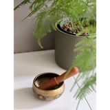 Miamantra Pirinç Tibet Çanağı 8 cm Çap ve Tokmak Seti