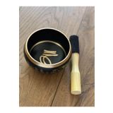 Miamantra Pirinç Tibet Ses Çanağı-12 cm çap Meditasyon Çanı, Yoga Çanı, Singing Bowl, Tokmaklı Set