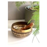 Miamantra Pirinç Tibet Ses Çanağı -12,5 Cm/meditasyon Çanı, Yoga Çanı, Singing Bowl, Tokmaklı Set