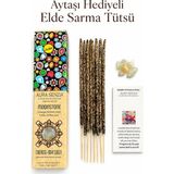 Miamantra Sree Vani Marka Aura Senzia Doğal Aytaşı Parçaları Hediyeli Elde Sarma Sümbülteber Çiçeği Tütsüsü-8 Adet Çubuk Tütsü - 1 Adet