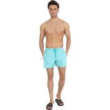 Miami Beach 301 Mint Mavi Düz Erkek Şort Mayo
