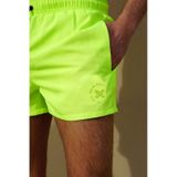 Miami Beach Neon Sarı Kısa Boy Erkek Deniz Ve Havuz Şortu Neon Sarı