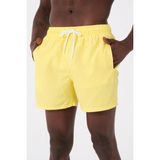 Miami Beach Sarı Su Itici Özellikli Düz Renk Basic Erkek Plaj Deniz Şort Mayo - DG300-SARI - XL