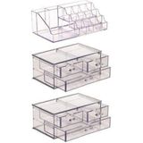 Miami Home 5 Katlı 6 Çekmeceli Akrilik Organizer Makyaj Düzenleyici Set