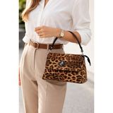 Miami Polo Omuz Çantası - Leopar