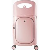 Miamily Carry-On Plus 43 L Cocuk Oturakli Kabin Boy Valiz - Pembe