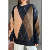 Miamo Baklava Desenli Etnik Kazak - Standart - 0-Kahverengi