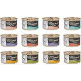 Miamor 6 Çeşit Karma Pastete Kedi Konserve 85 gr x 12 Karışık Tatlı Besleyici Mama