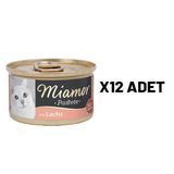 Miamor 85 grx12 Adet Kedi Somonlu Pastete