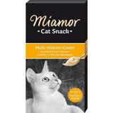 Miamor Cream 6x15 gr Multivitamin Kedi Ödülü Lezzetli Krema Metabolizmayı Güçlendirir