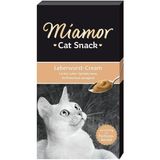 Miamor Cream Ciğerli Kedi Ödülü 6X15 gr Yetişkin Kediler İçin Lezzetli Kekikli Atıştırmalık