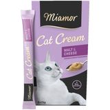Miamor Cream Malt Tüy Yumağı Önleyici Peynirli Sıvı Kedi Ödülü 6X15 Gr