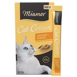 Miamor Cream Tavuk ve Peynirli Ek Besin ve Kedi Ödülü 6 x 15 Gr